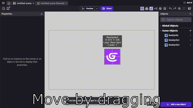 GdevelopUndoBugSprite