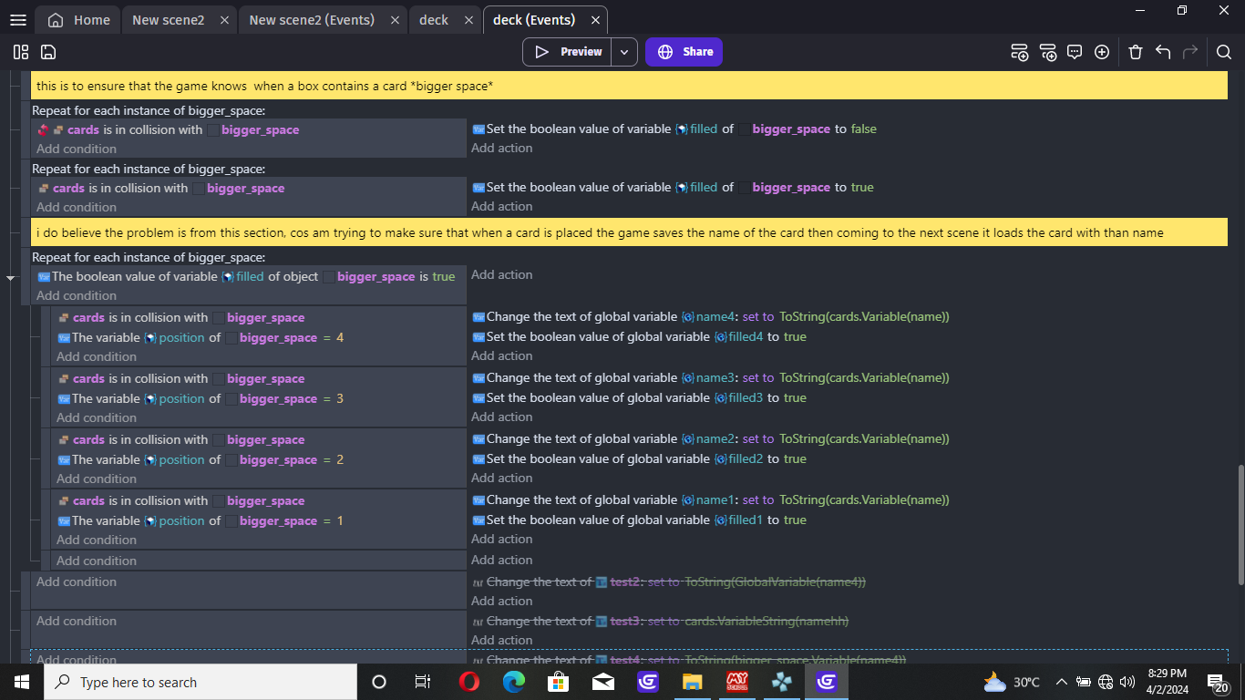 My global variable isnt working - How do I...? - GDevelop Forum