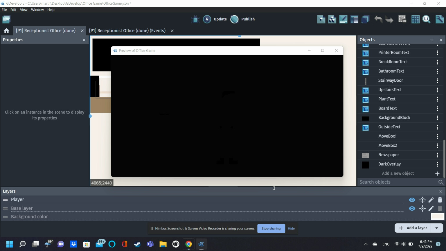 Stop my Background from Fading In - How do I...? - GDevelop Forum