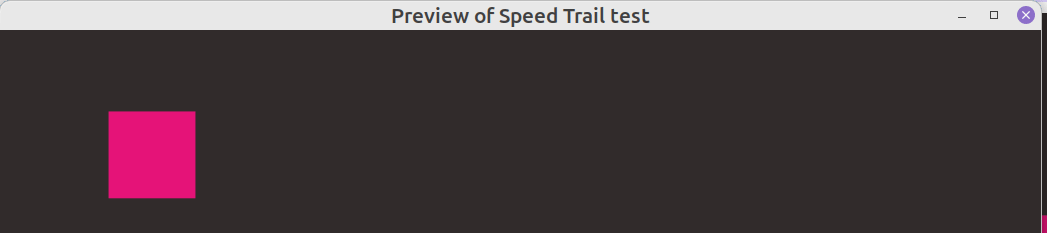 Speed trail test 2