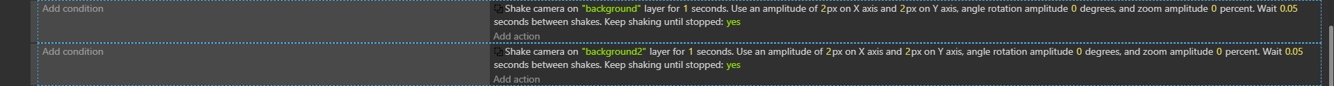 Camera shake behaviour multiple layers? - How do I...? - GDevelop Forum